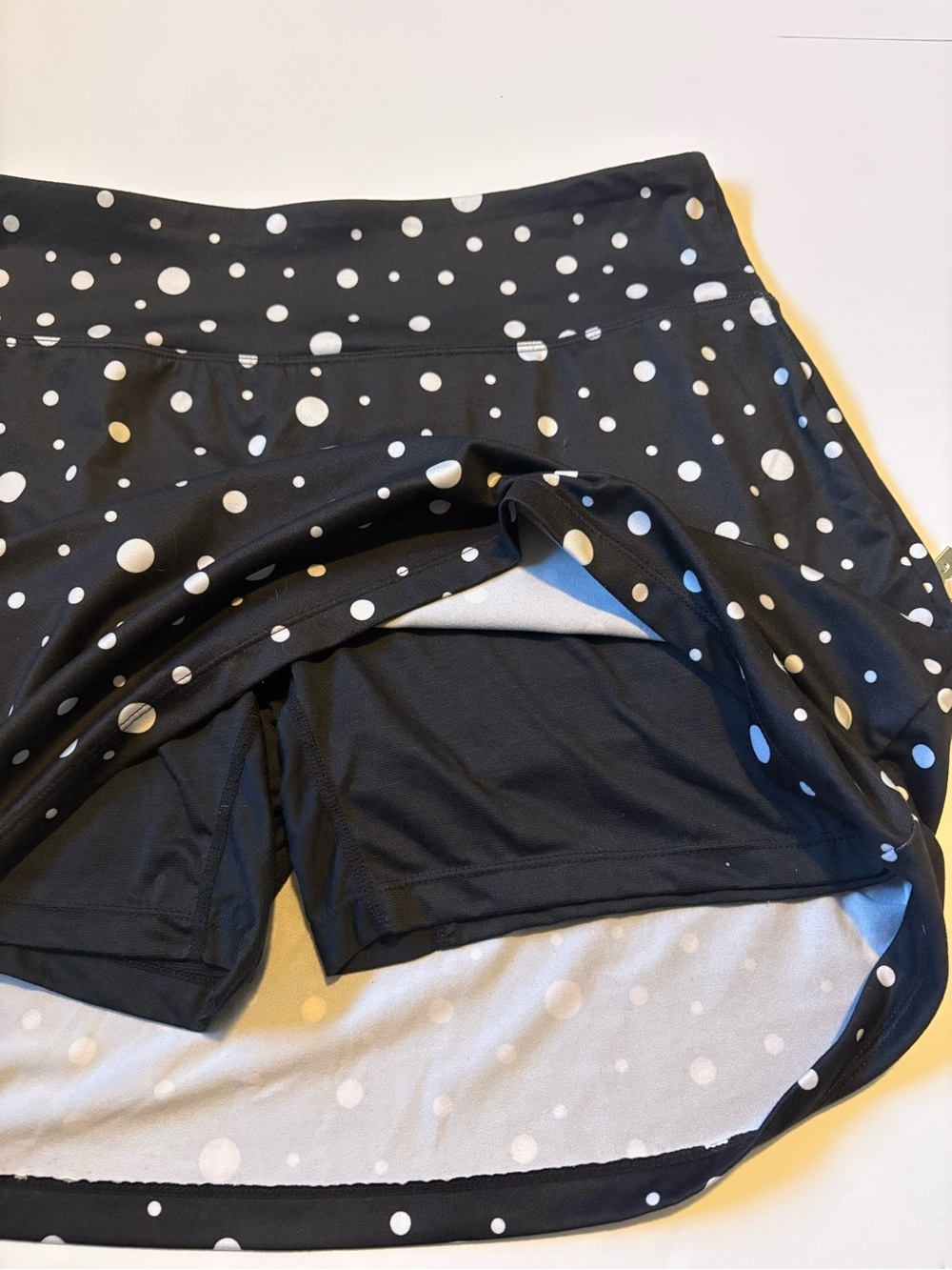 Black Polka Dot Women’s Skort Duo, Sz M. - Picture 4 of 12